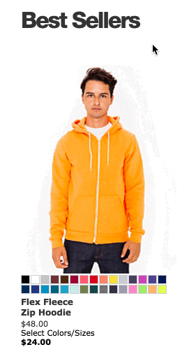 american apparel product preview