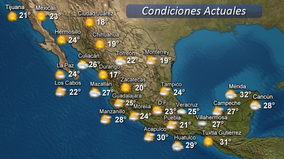 Así va estar el clima en el país en las próximas horas Zona Centro