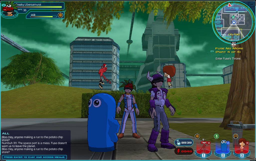 Fusion Fall Zona MMORPG