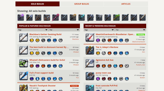 Lanzado el planificador de personajes de Albion Online Zona MMORPG