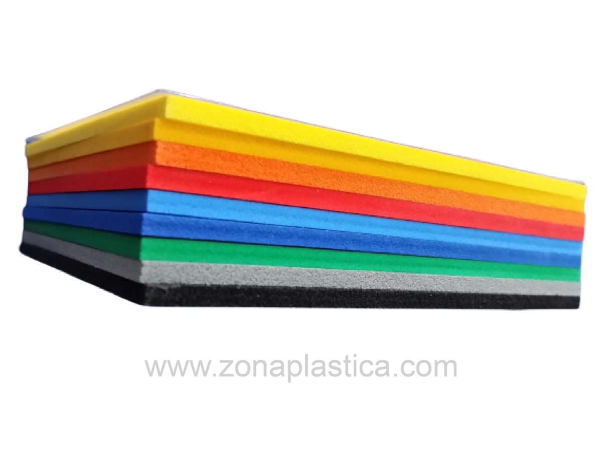 PVC Espumado planchas colores Zona Plástica