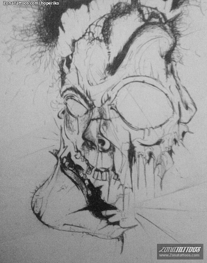 Tattoo Flash of Zombies