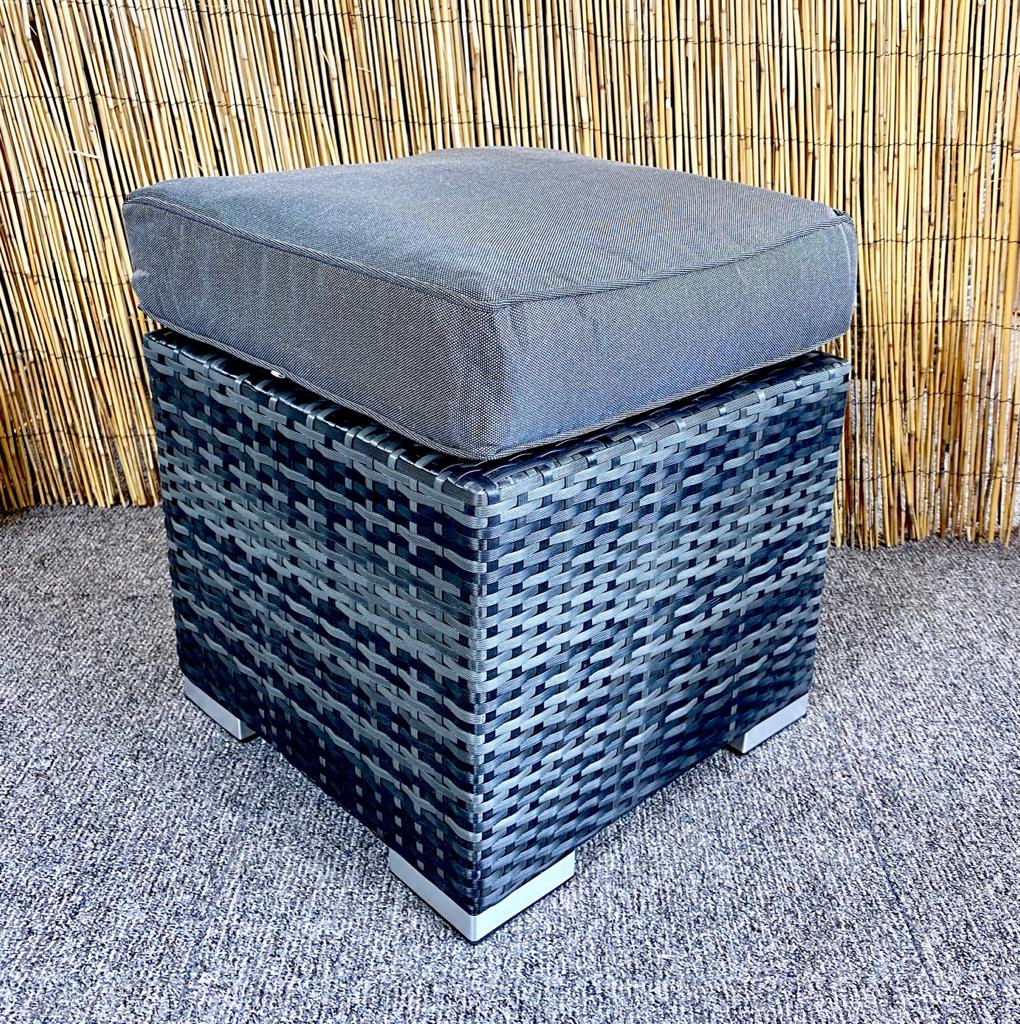 Rattan Footstool • Zoo Interiors