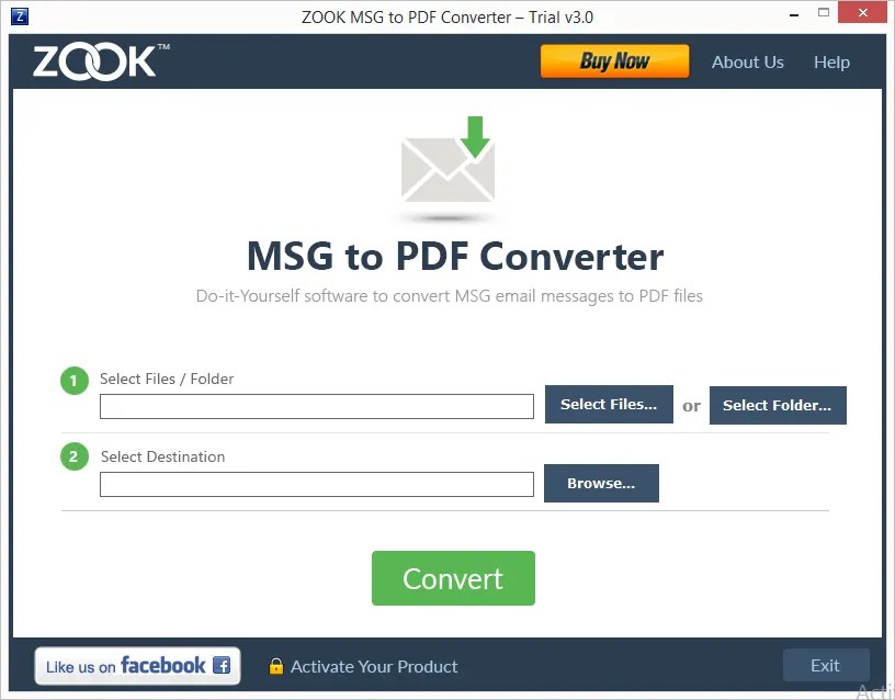 MSG to PDF Converter to Batch Export & Save MSG to PDF