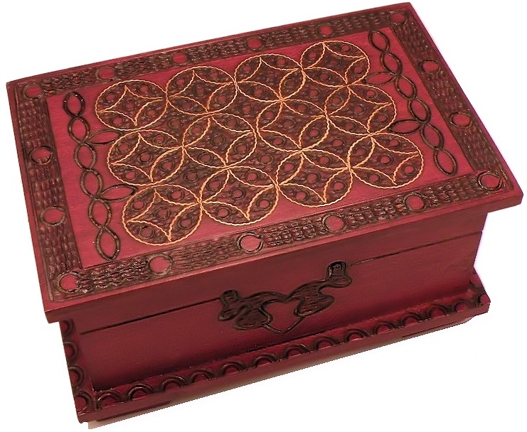 Celtic Chest Secret Wooden Puzzle Box