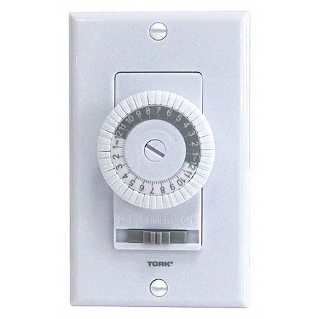 Tork Timer, Electromechanical, 24hr, In-Wall 701B | Zoro