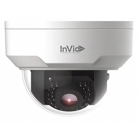 Invid Tech IP Camera, Miniature Dome, 4MP HD Res., Wht VIS-P4DRIR28 | Zoro