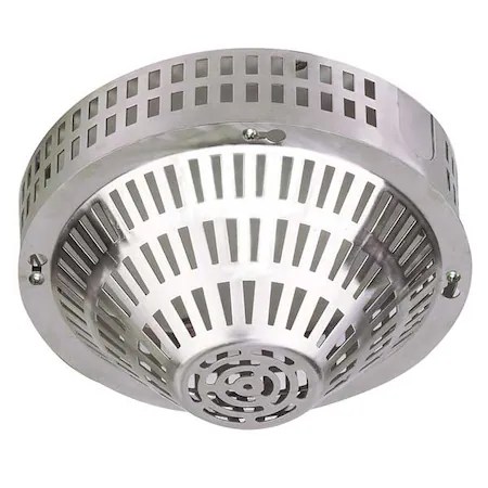 Safety Technology International Smoke Detector Guard, Stainless Steel