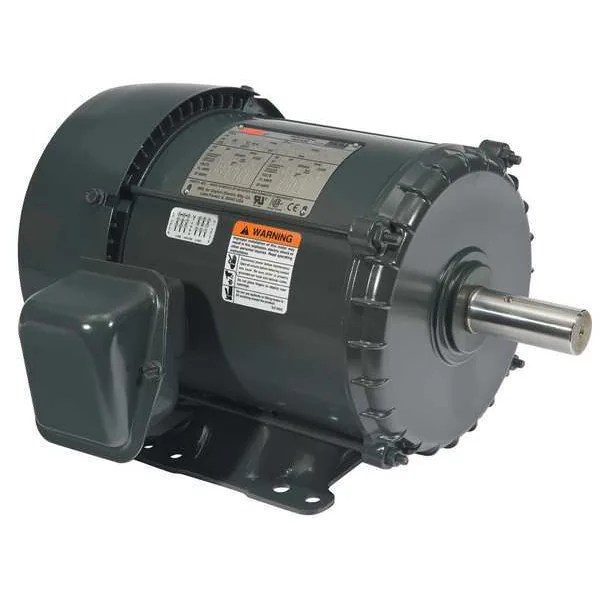 Dayton 3-Phase General Purpose Motor, 3 HP, 182T/4T Frame, 208-230/460V