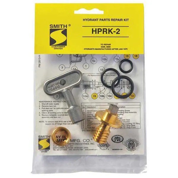 Jay R. Smith Manufacturing Hydrant Repair Kit HPRK-2 | Zoro