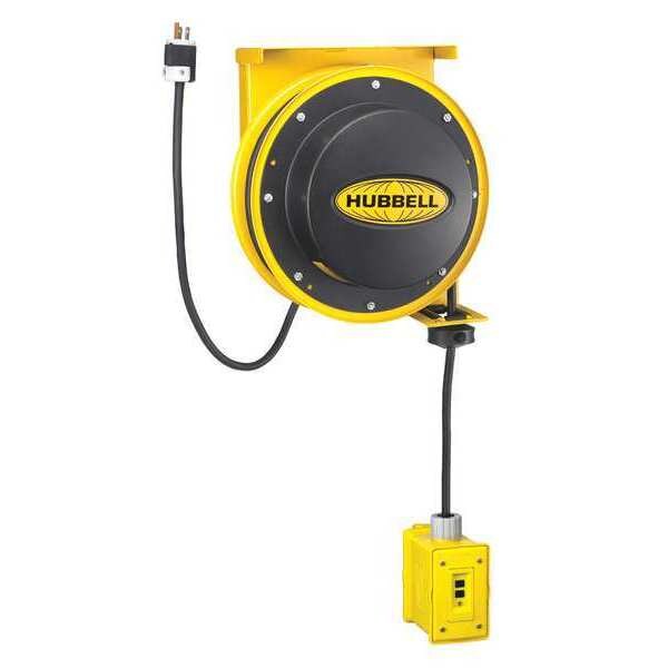Hubbell Wiring DeviceKellems 45 ft. 12/3 GFCI Cord Reel 20 Amps 2 Outlets 125VAC Voltage