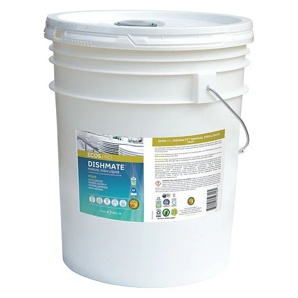 Ecos Pro PL9720/05 48.95 Manual Dishwashing Liquid, 5 gal., Pear