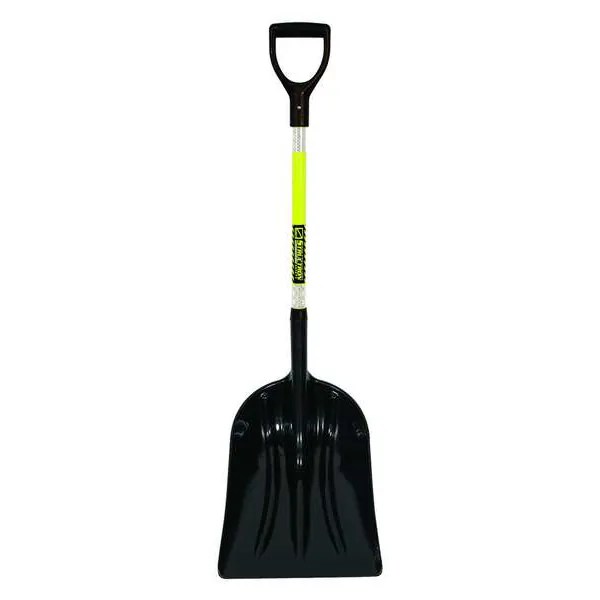 Structron Snow Shovel, 29 in Fiberglass Poly Blade Material, 14 1/4 in