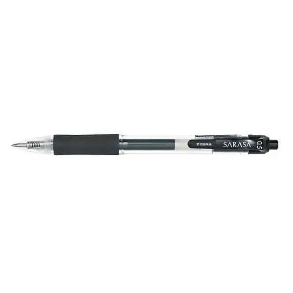 Zebra Pen Sarasa Dry Gel X20 Gel Pen, Retractable, Fine 0.5 mm, Black
