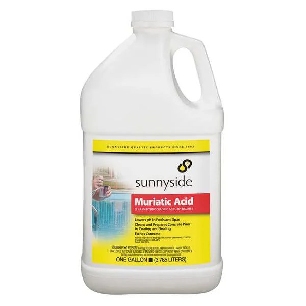 Sunnyside Muriatic Acid, 1 gal., Hydrogen Chloride 710G1 Zoro