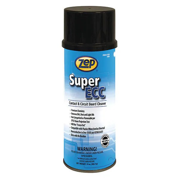 Zep Contact Cleaner, 10 oz., Aerosol Can, PK12 352401 Zoro