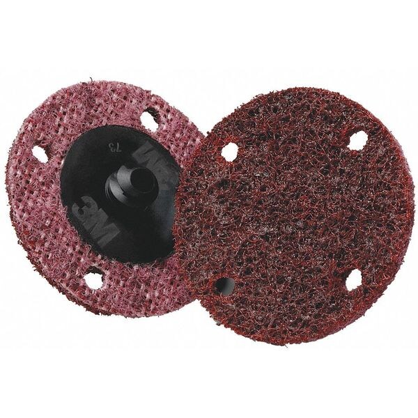 ScotchBrite Quick Change Disc, NonWoven, 2" dia. 7100086055 Zoro