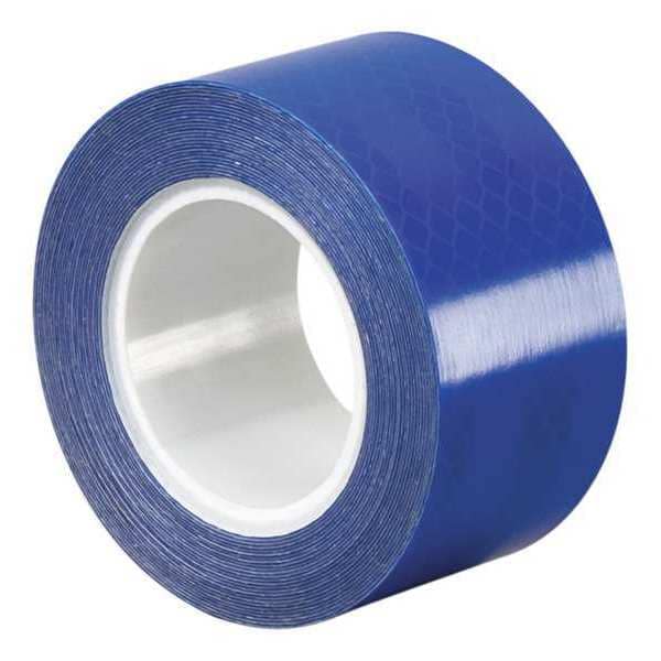 3M Reflective Tape, Blue, 1x3", PK25 3435 Zoro