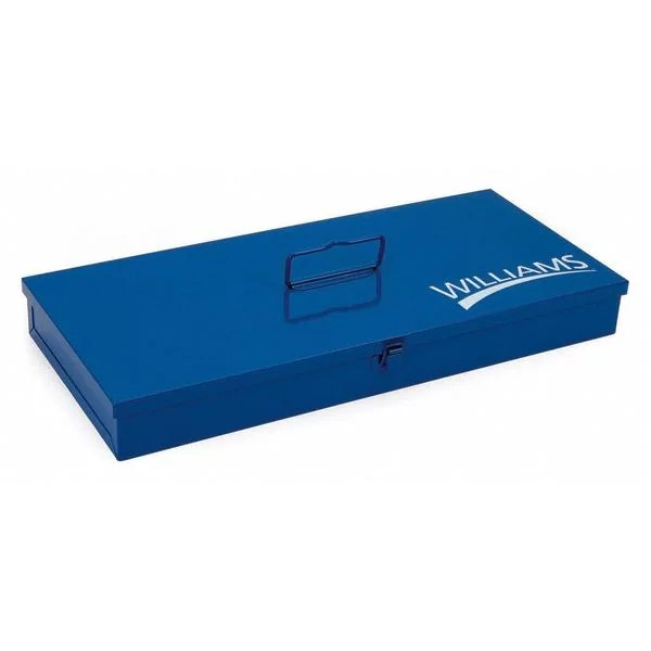Williams Tool Box, Blue, 18 in W x 8 in D TB103 Zoro