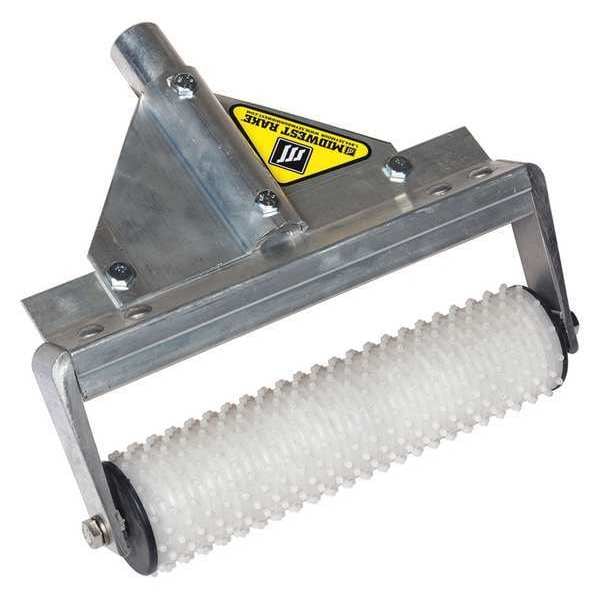 Seymour Midwest Rake Stub Roller, 9" L, Alum Frame, with Handle, Stub