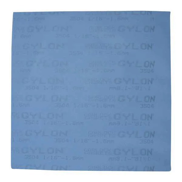 Garlock Gasket Sheet, 15 x15 In, PTFE w/Glass, Blue 350415125 Zoro