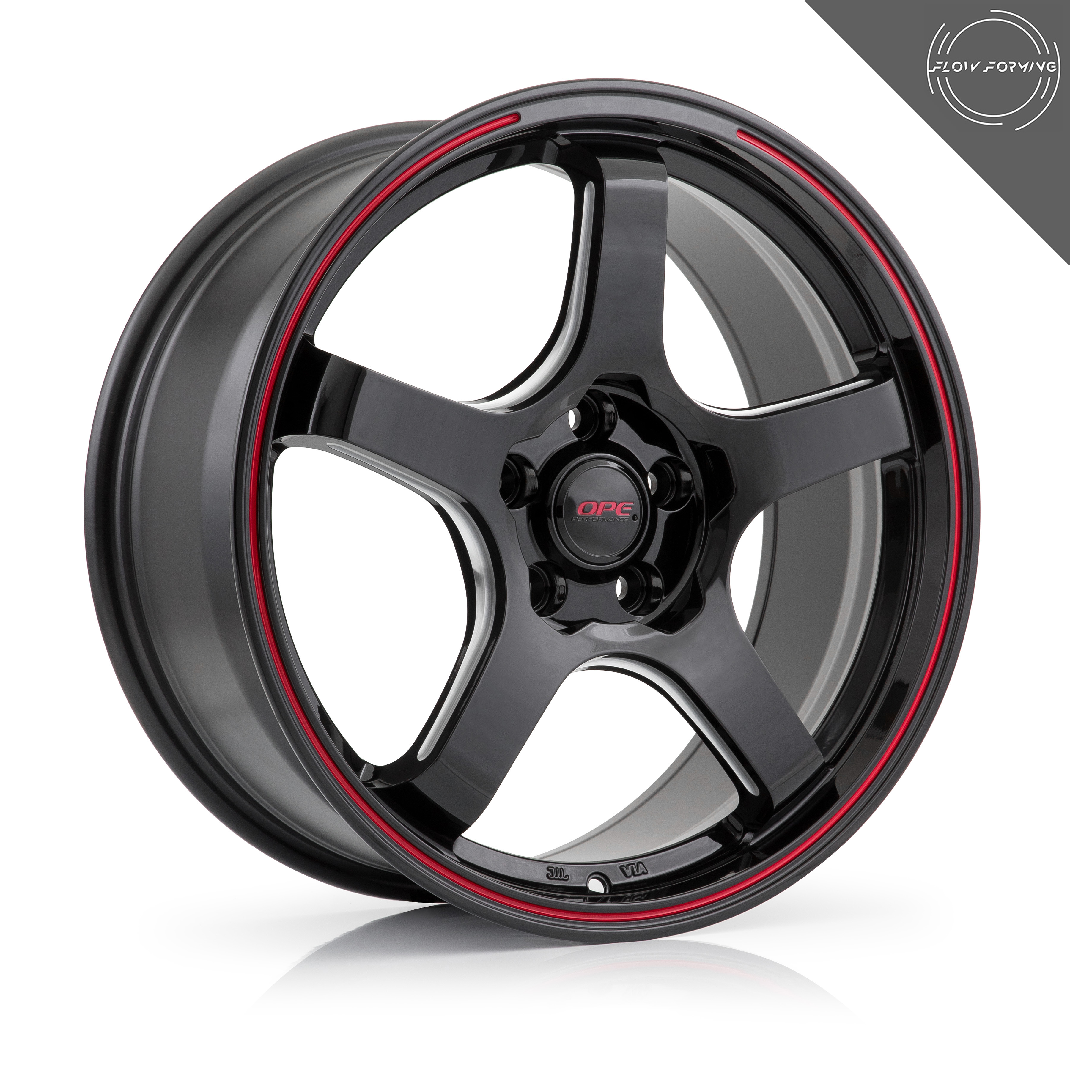 OPE FF05 GLOSS BLACK+MILL SIDE+RED CIRCLE FF050101R Euro Design
