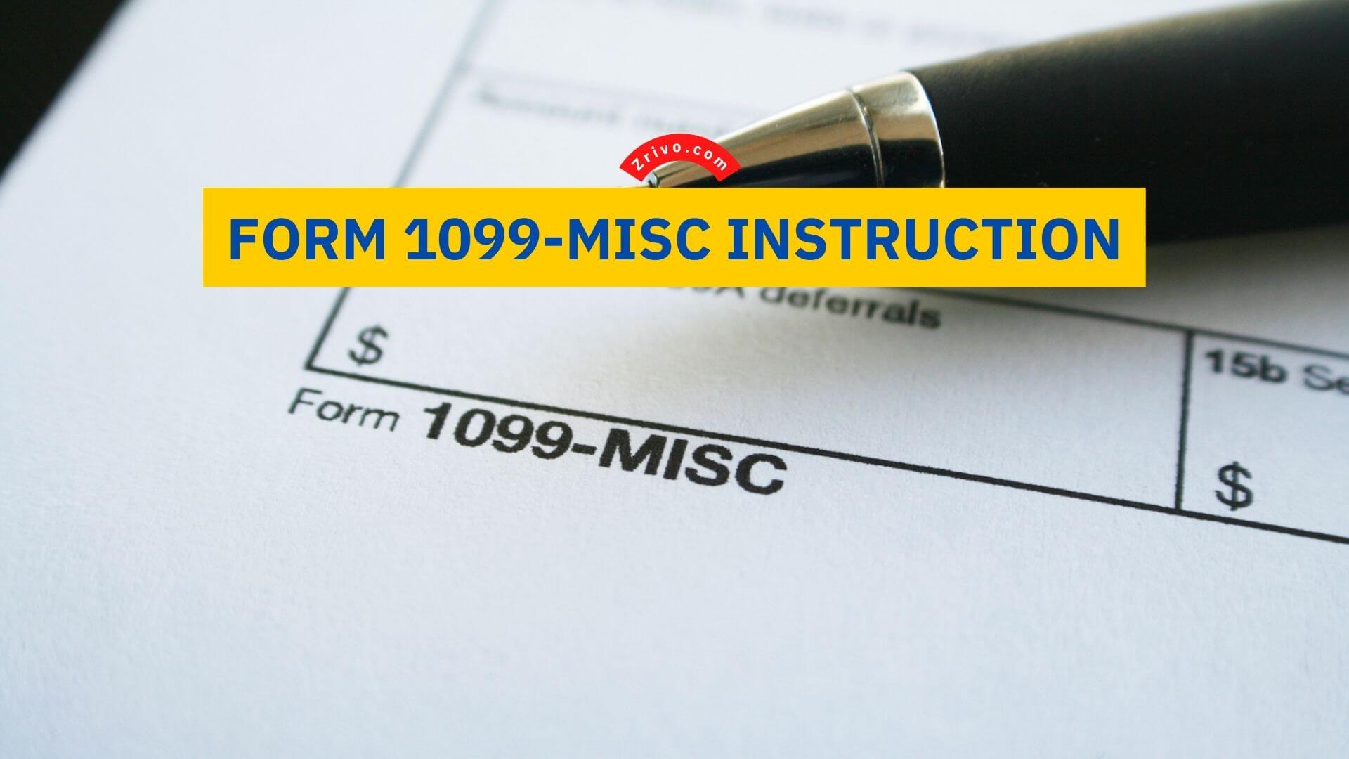 Form 1099MISC Instruction 2024
