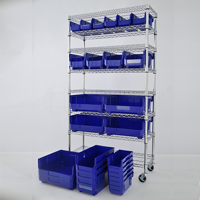 Hot Sale Plastic Bin Rack for Warehouse