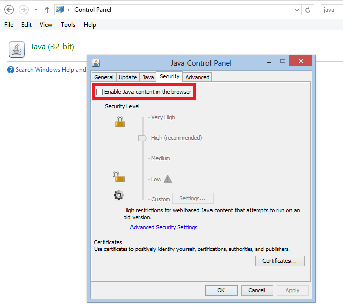 How to Disable Java in All Your Browsers Alexander's Blog