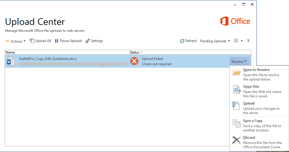 Managing Office Document Cache in the Upload Center Alexander's Blog