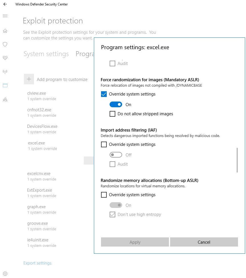 Configuring Windows Defender Security Center in Windows 10 Alexander