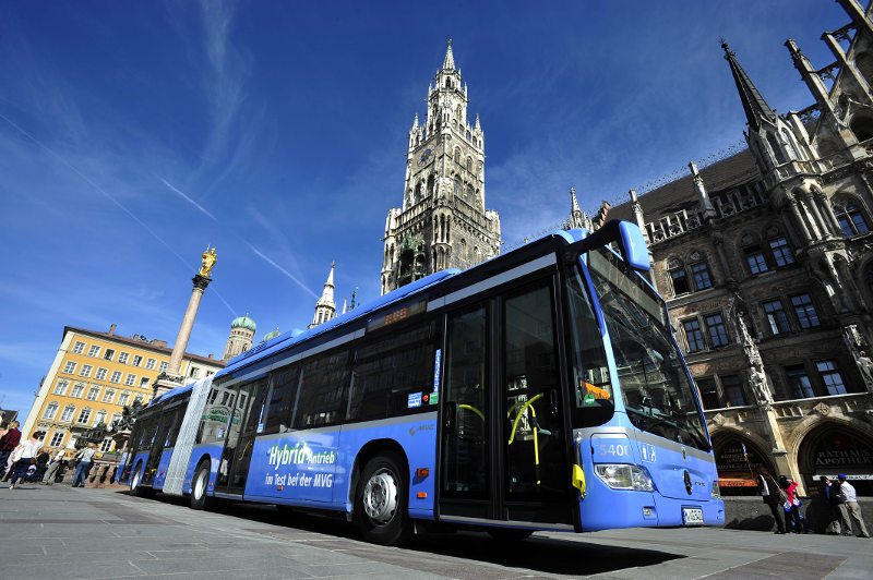 München MVG nimmt dritten Hybridbus in Betrieb Eisenbahnjournal