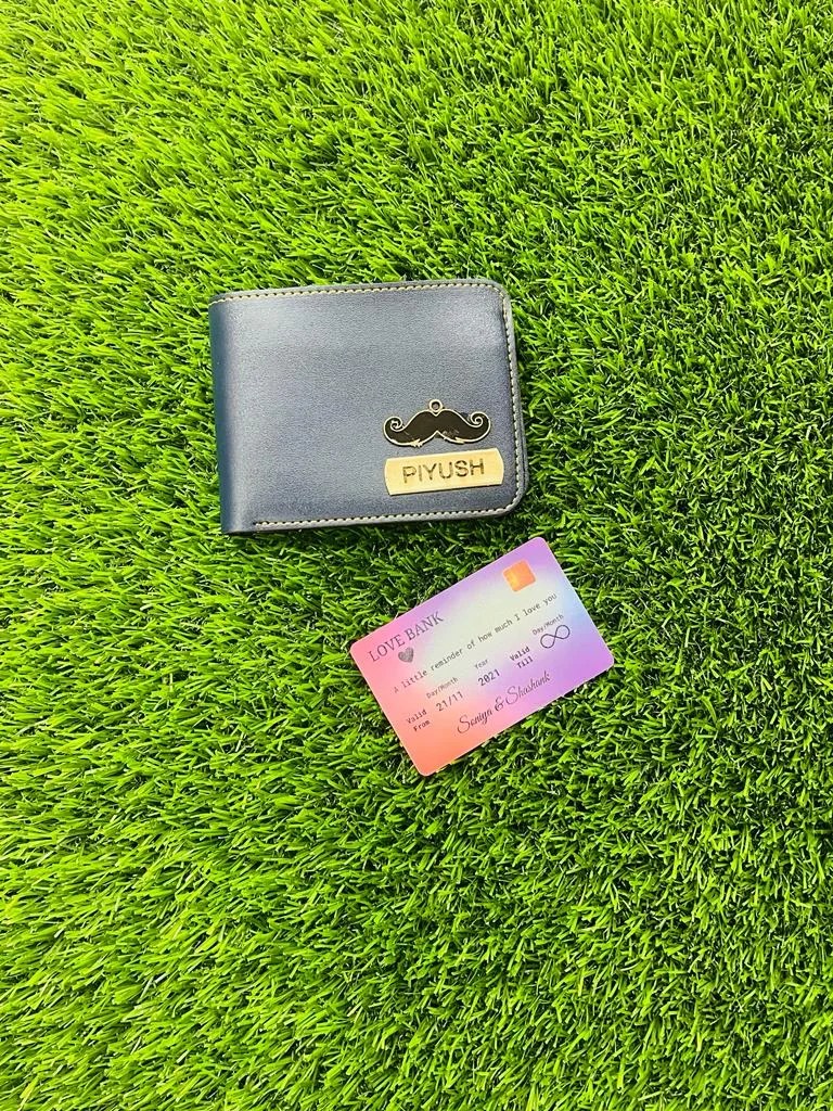 Men's Wallet and Customised Wallet Card Men's Wallet and Customised