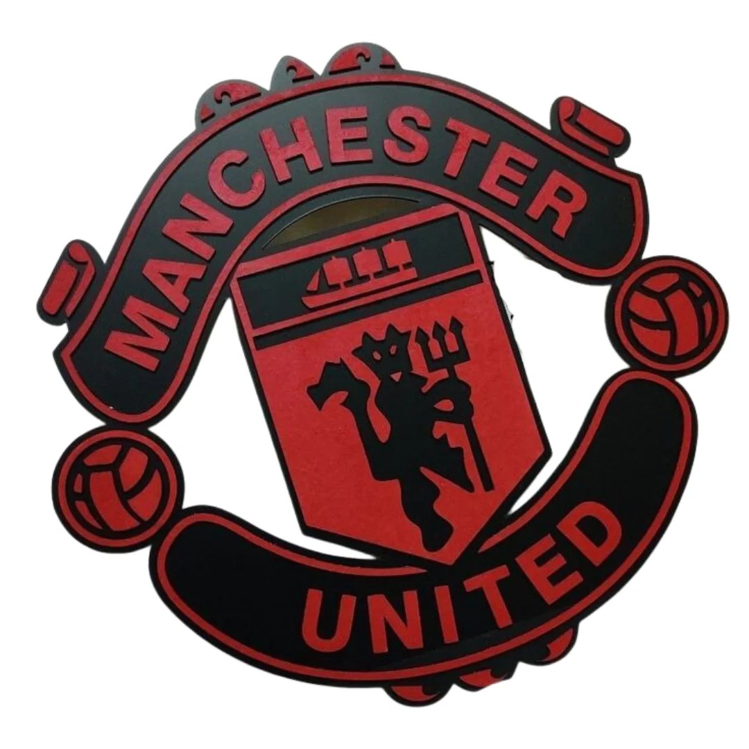 Manchester United Wall Art wooden for soccer and football lovers gift