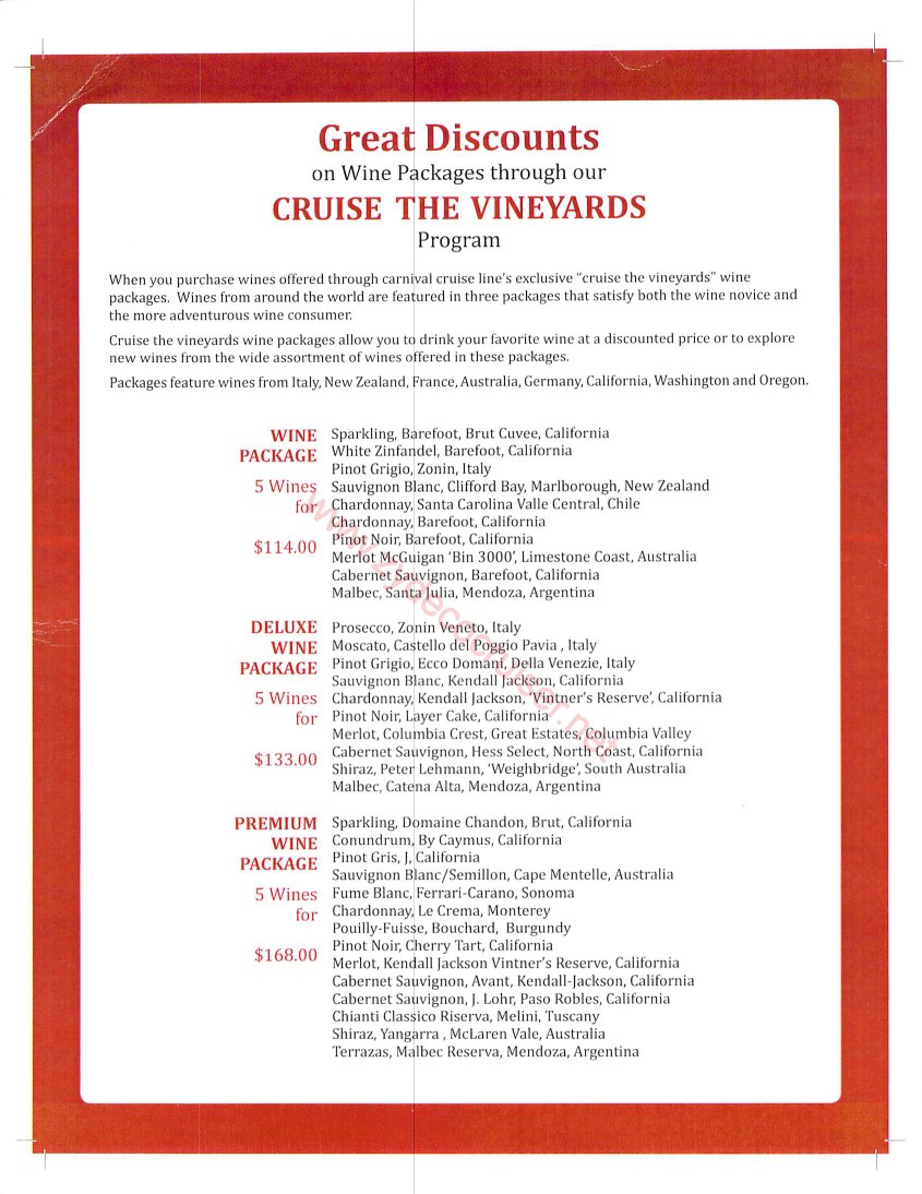 Wine Packages 5 bottle