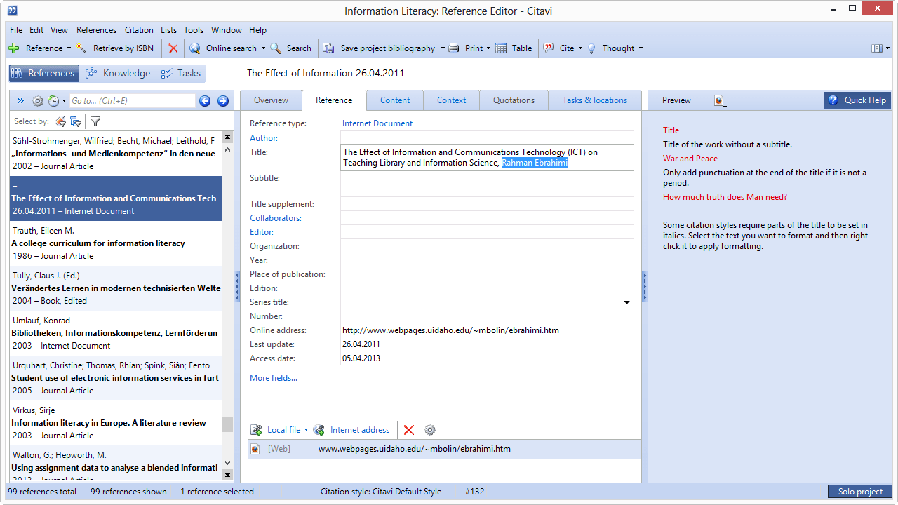 Getting Started > Searching Online > Searching with the