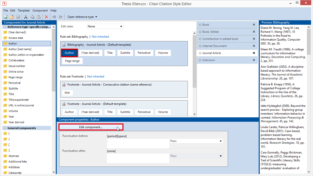 Citavi in Detail > Using Citation Styles > Creating Citation Styles > Names of Persons