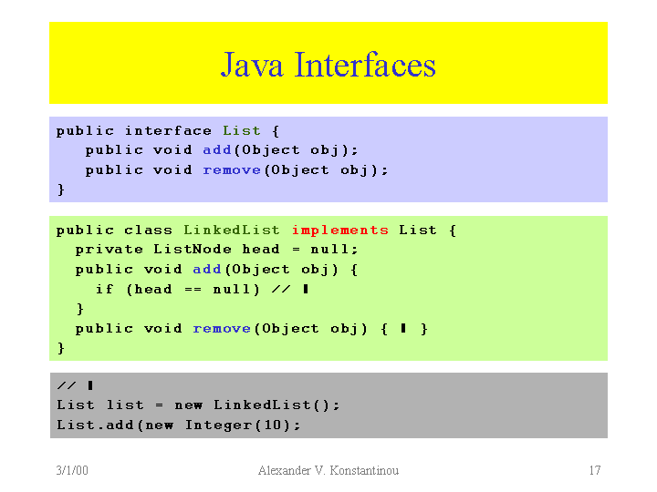 Java RMI Remote Method Invocation Alexander V. Konstantinou