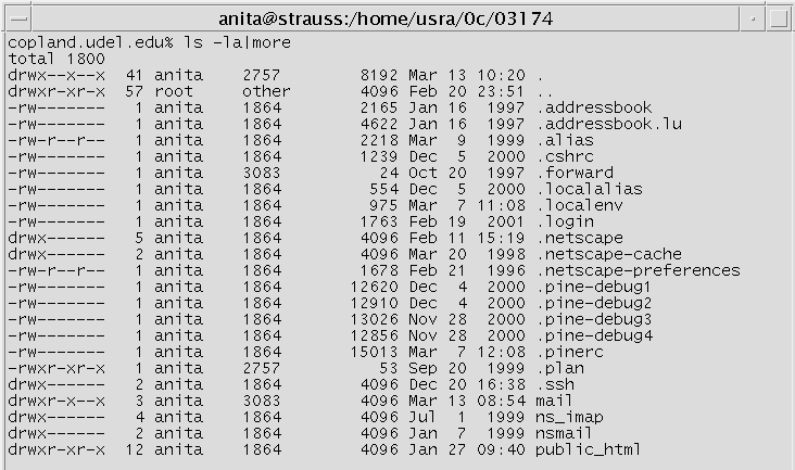 UD IT Instructions for Managing unix Files and directories