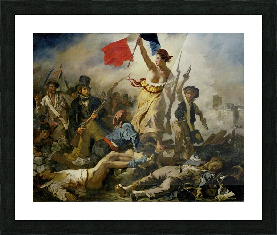 Eugene Delacroix Liberty Leading the People HD 300ppi Stock Photography