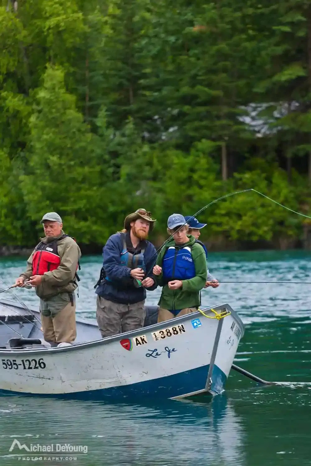 Alaska Rivers Company Guide Drift Boat Fishing Upper Kenai Alaska