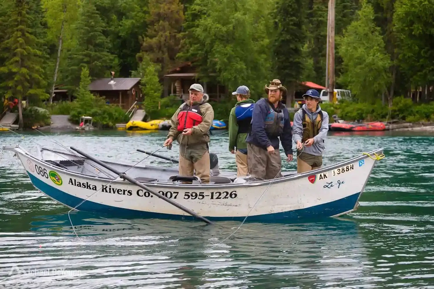 Alaska Rivers Company Guide Fishing with Professional Boatman Alaska