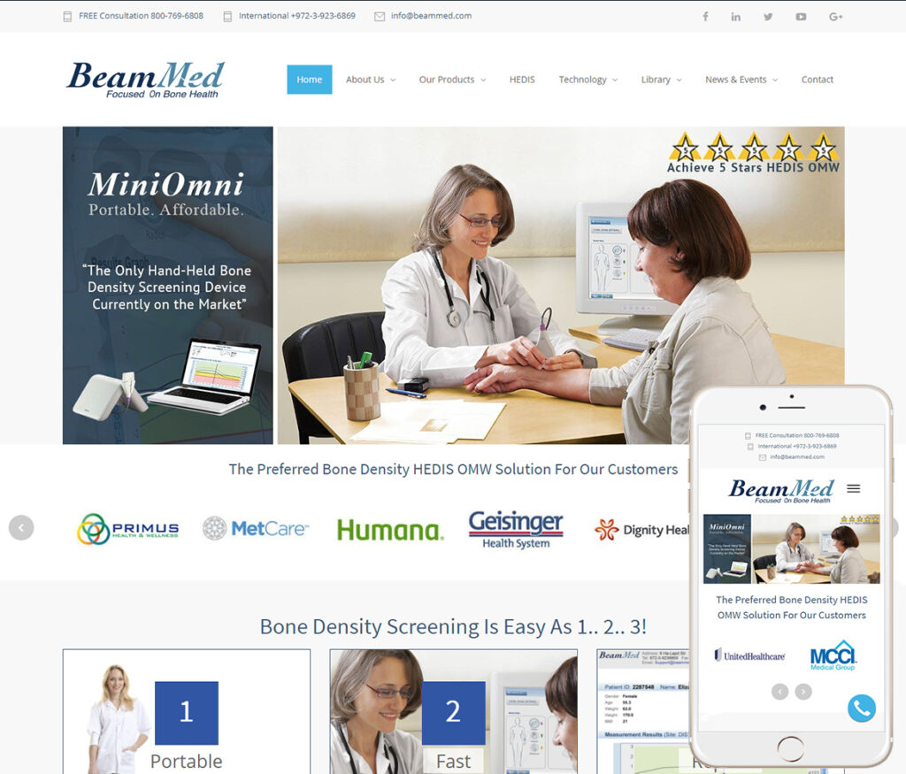 Medical Equipment site Design Medical Device site Designer