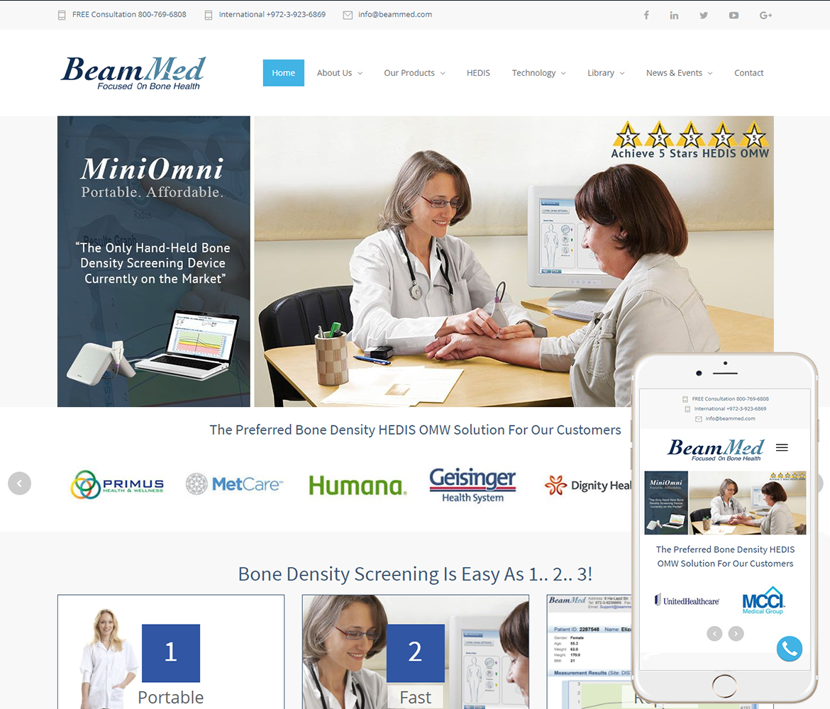 Medical Equipment site Design Medical Device site Designer