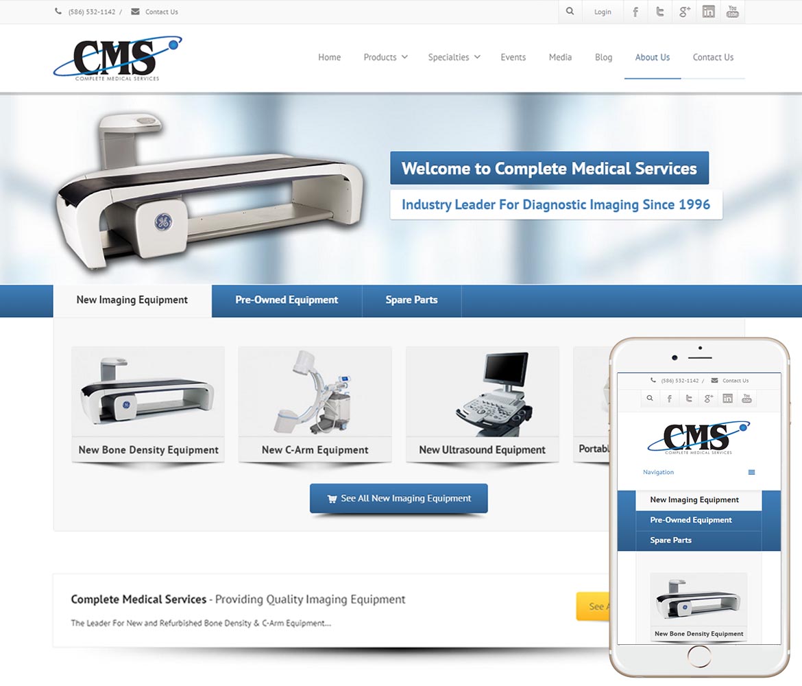 Medical Equipment site Design WW  Design Studios