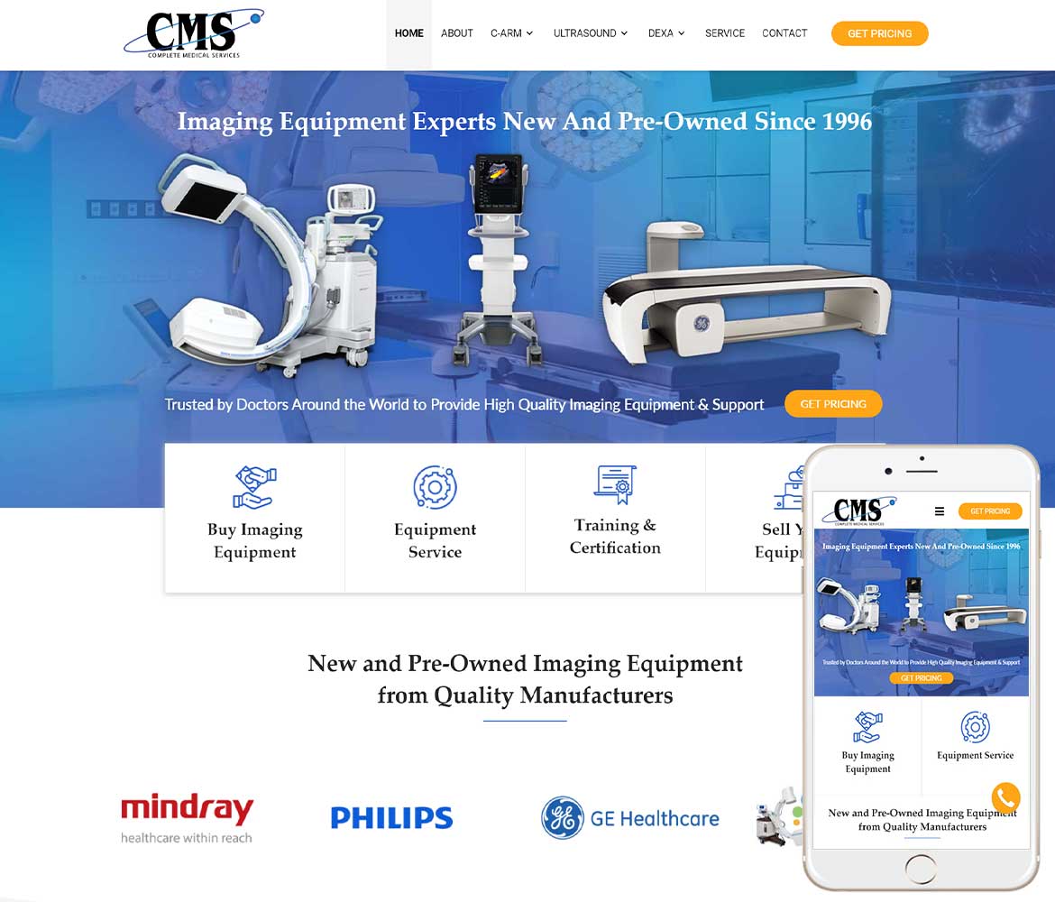 Medical Equipment site Design WW  Design Studios