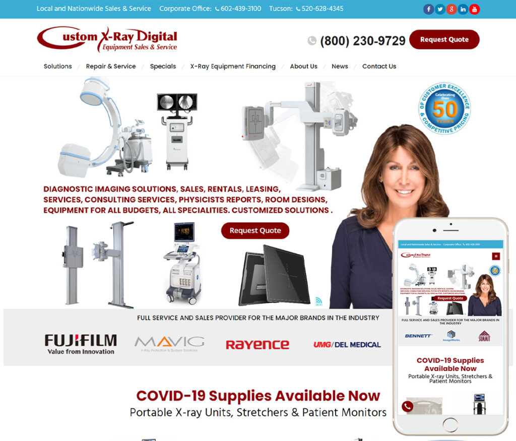 Medical Equipment site Design WW  Design Studios