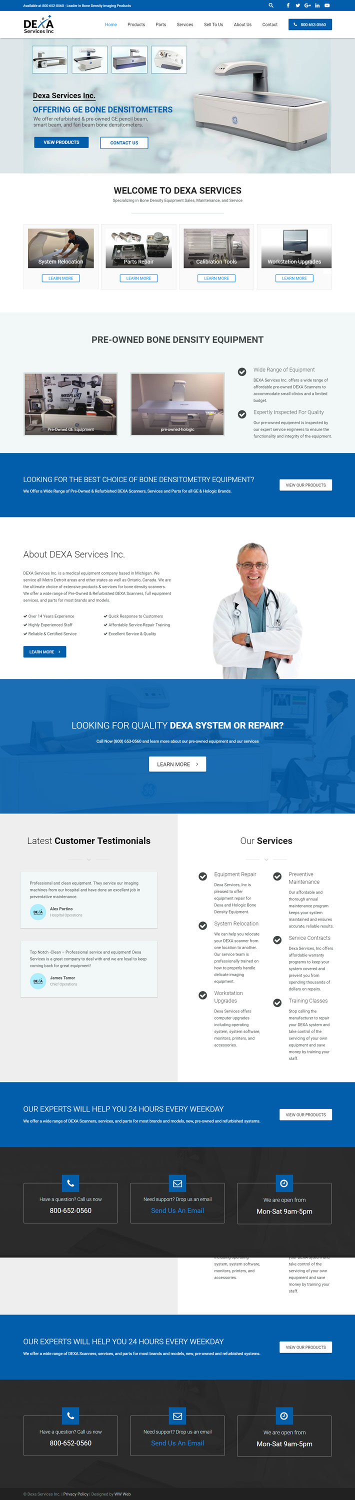 Medical Equipment site Design Medical site Designer