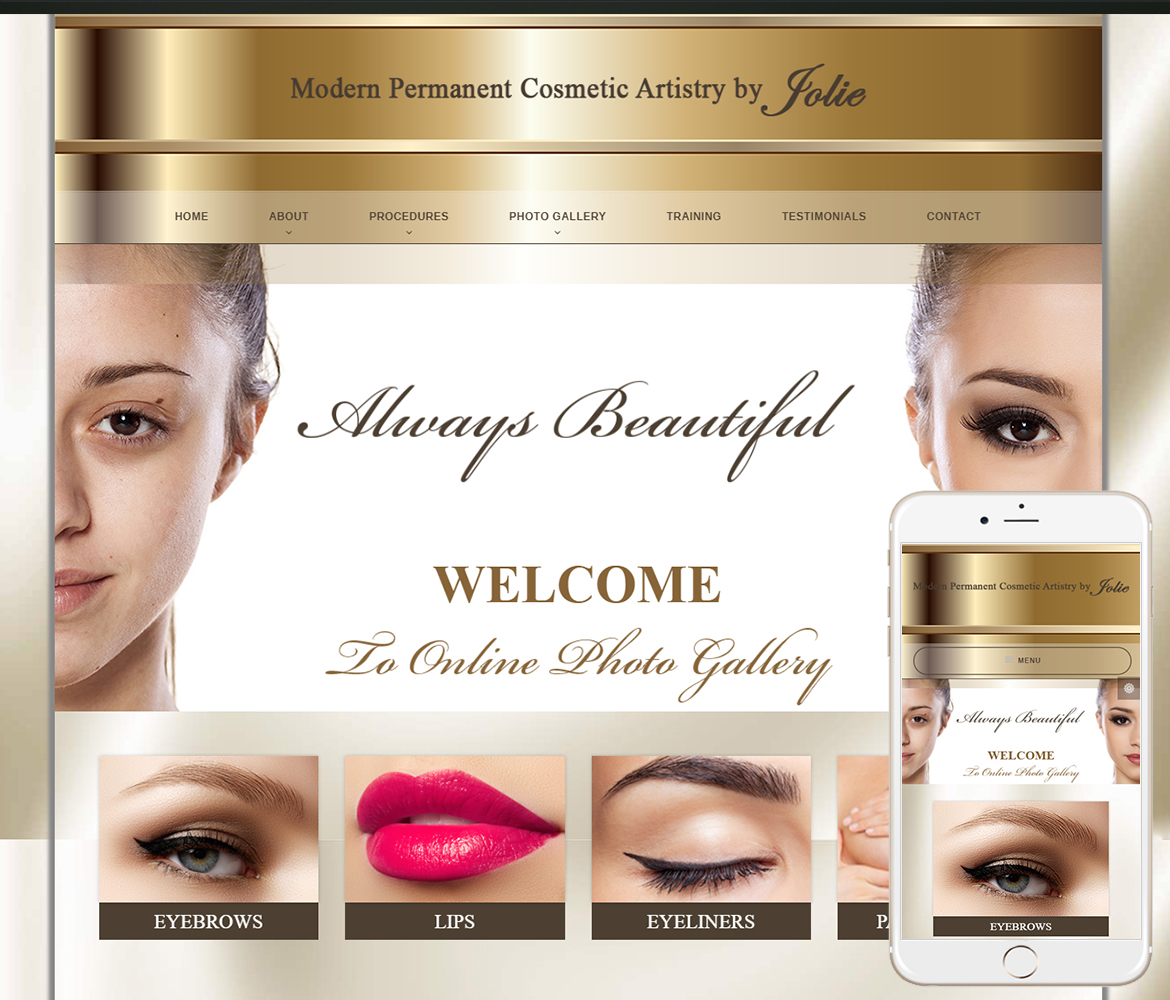 Permanent Makeup site Design Makeup  Design