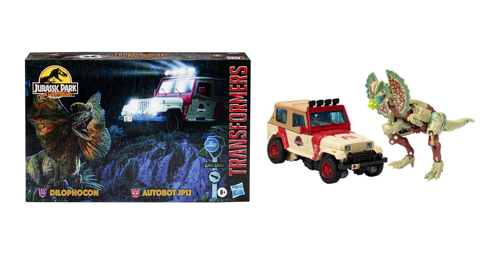 Hasbro unveils new Jurassic Park x Transformers mashup Dilophocon and